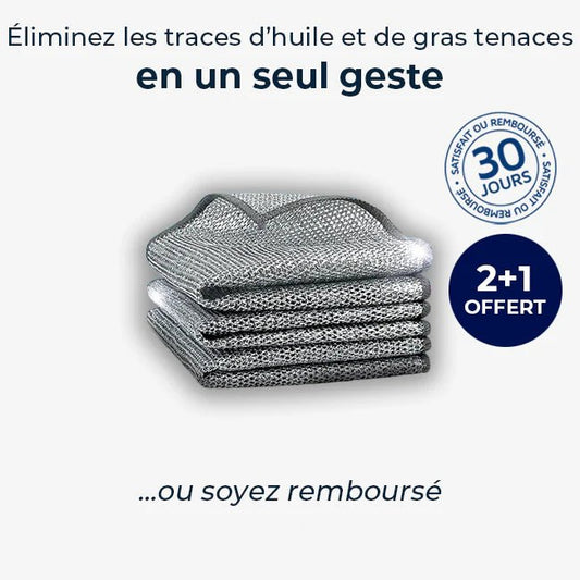 KitchenClean - Chiffons magiques en laine d'acier - Casoria
